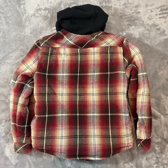 Legendary Outfitters Snap Button Up Plaid Flannel Quilted Jacket w/Pockets Small - Picture 7 of 11